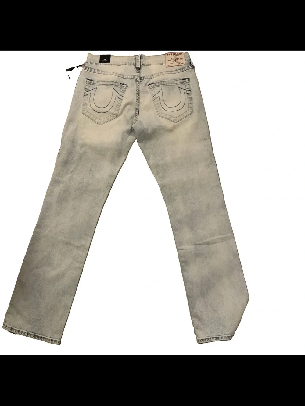 True Religion Ricky Jeans Mens Blue Lightwash Denim Relaxed Straight Leg 34